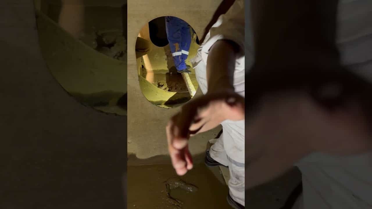 Ballast tank inspection during a drydock project in Vietnam
