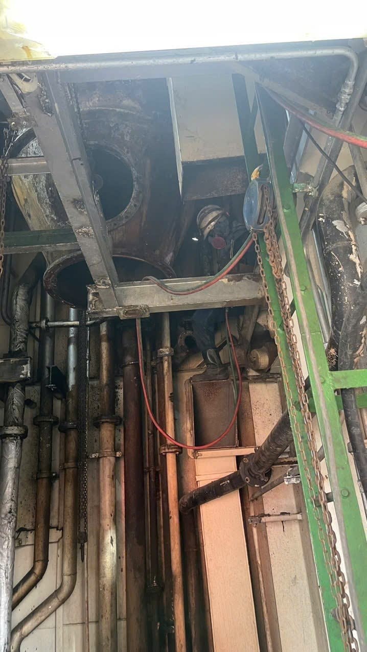 Access to the boiler uptake