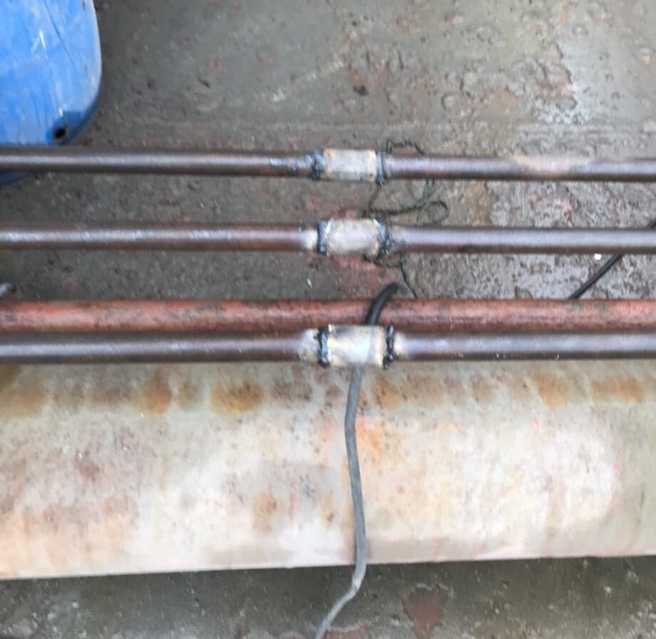 Welded joints on new CO2 pipes