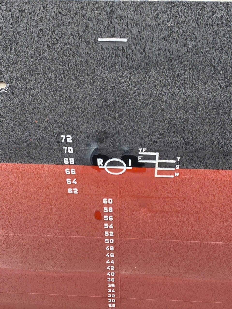 Draft marks and hull paint