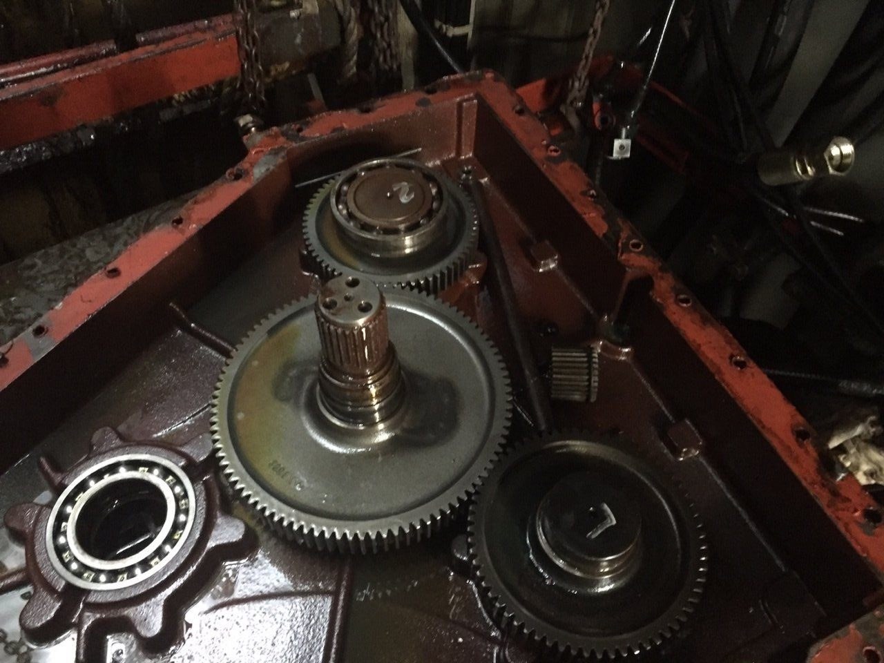 Gearbox opened for inspection