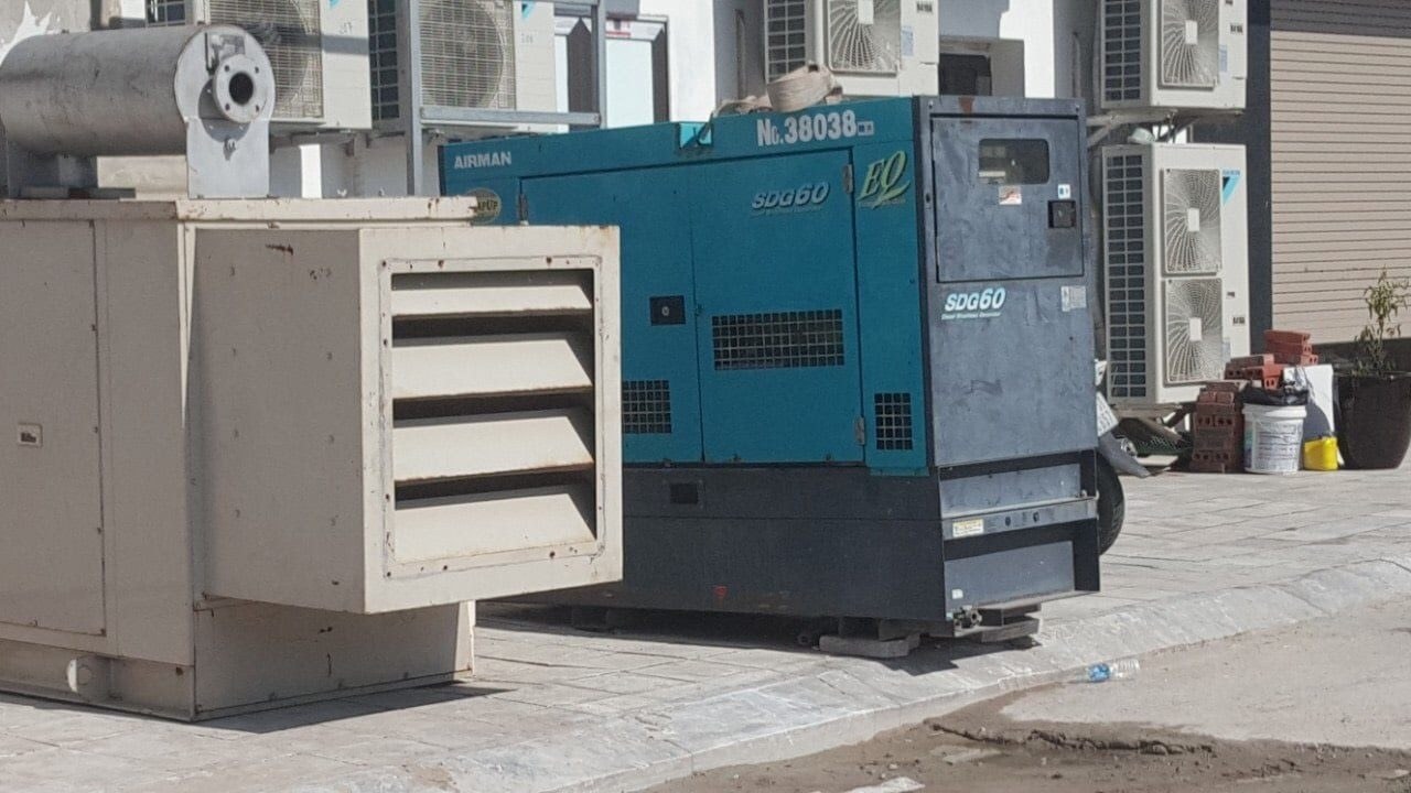 Portable generator set ready for supply