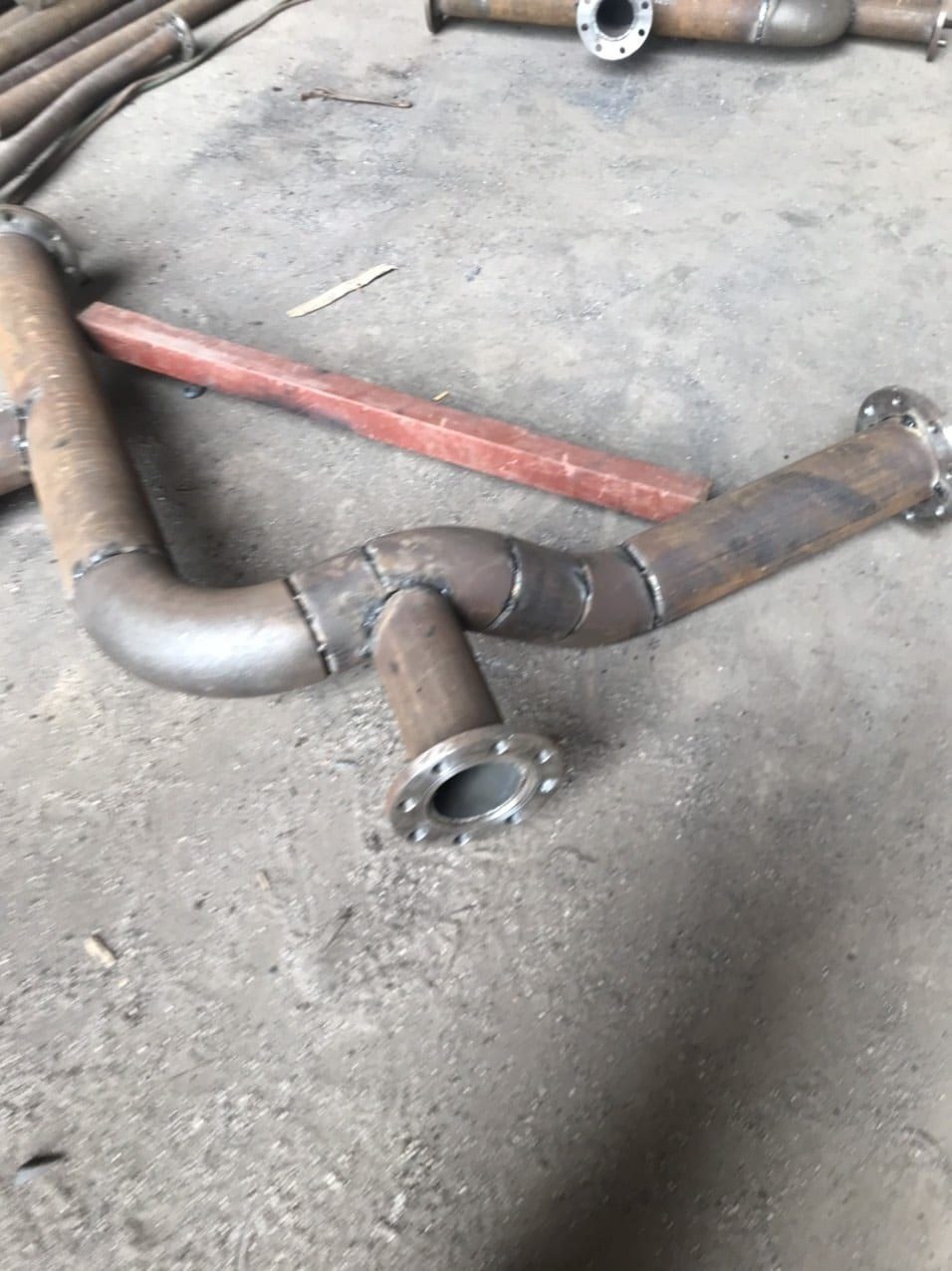 Fabricated pipe sections for the windlass repair