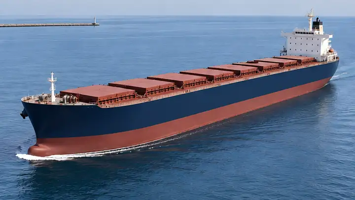 AI-generated illustration of the bulk carrier vessel type