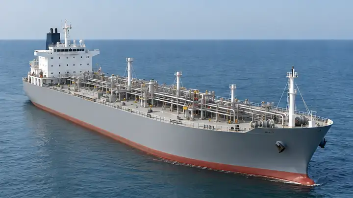 AI-generated illustration of the chemical tanker vessel type