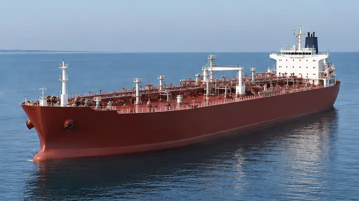 AI-generated illustration of the chemical tanker vessel type