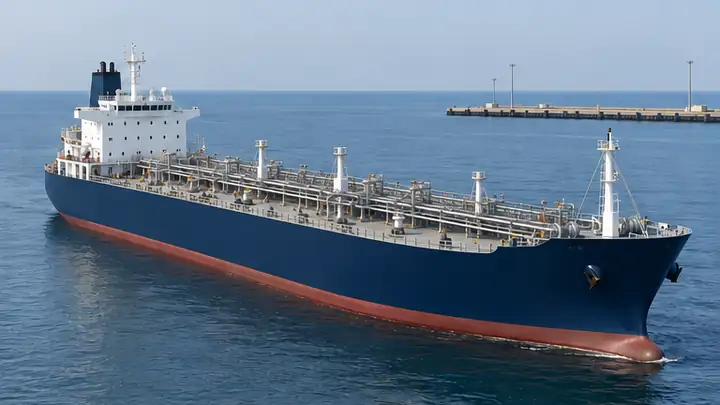 AI-generated illustration of the chemical tanker vessel type