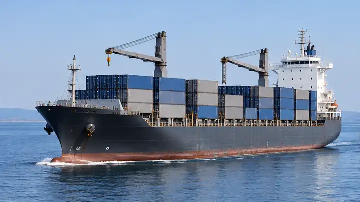 AI-generated illustration of the container vessel vessel type