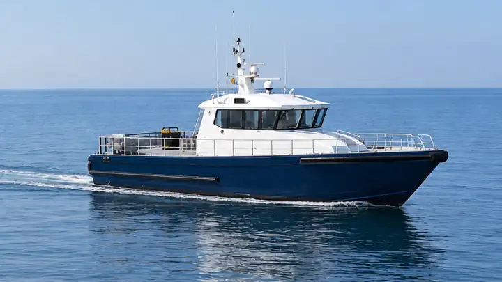 AI-generated illustration of the crew boat (fcb/ctv) vessel type
