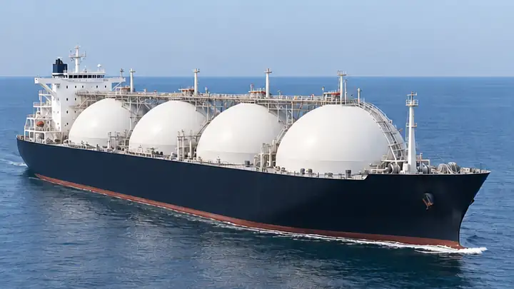 AI-generated illustration of the lng carrier vessel type