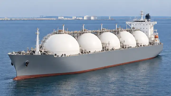 AI-generated illustration of the lng carrier vessel type
