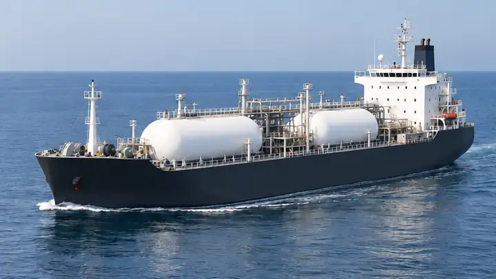 AI-generated illustration of the lpg carrier vessel type