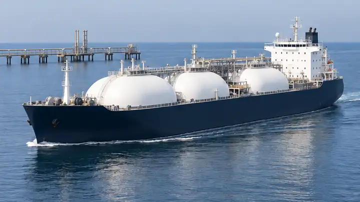AI-generated illustration of the lpg carrier vessel type