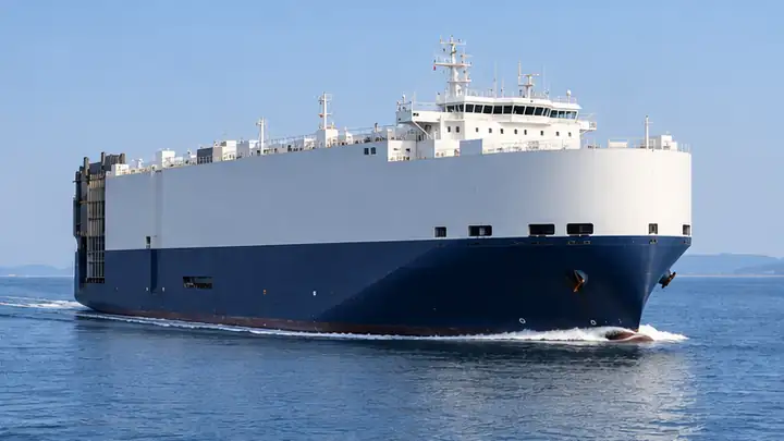 AI-generated illustration of the pure car/truck carrier (pctc) vessel type
