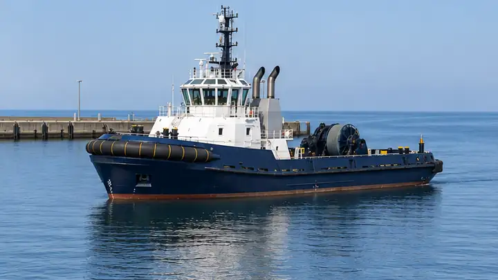 AI-generated illustration of the harbour tug vessel type