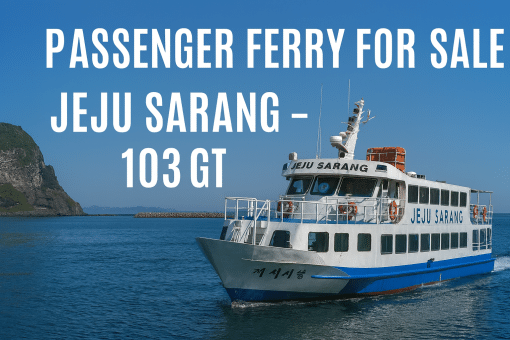 Jeju Sarang – 103 GT Passenger Ferry for Sale | Jeju Pleasure Boat Korea | SVC Marine