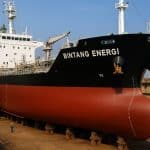 Oil tanker Bintang Energi (ex Thanh Van 16, IMO 9748942) alongside in Vietnam after dry-dock; sold by SVC Marine to an Indonesian buyer on 23 November 2023.