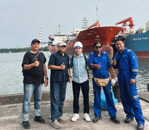 Oil tanker MT Lady Sainun (ex Southern Wealth, IMO 9644689) alongside in Vietnam before delivery to a Malaysian buyer on 24 February 2024.