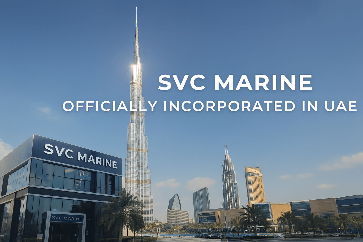 SVC Marine Services Ltd incorporated in Ajman Free Zone, UAE — strengthening global operations and financial base.