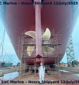 SVC Marine – Nosco Shipyard Vietnam (12 July 2025) – Legal Broker overseeing MV Outlander drydock, ship repair, supply and DA port coordination +84988701231