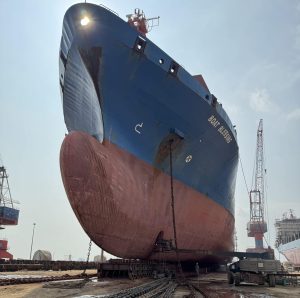 Drydock supervision in Vietnam by SVC Marine Ship repair supervision at Vietnamese shipyard Owner representative attending vessel drydock inspection Steel repair and class survey support during drydock Ballast tank inspection during vessel drydock in Vietnam