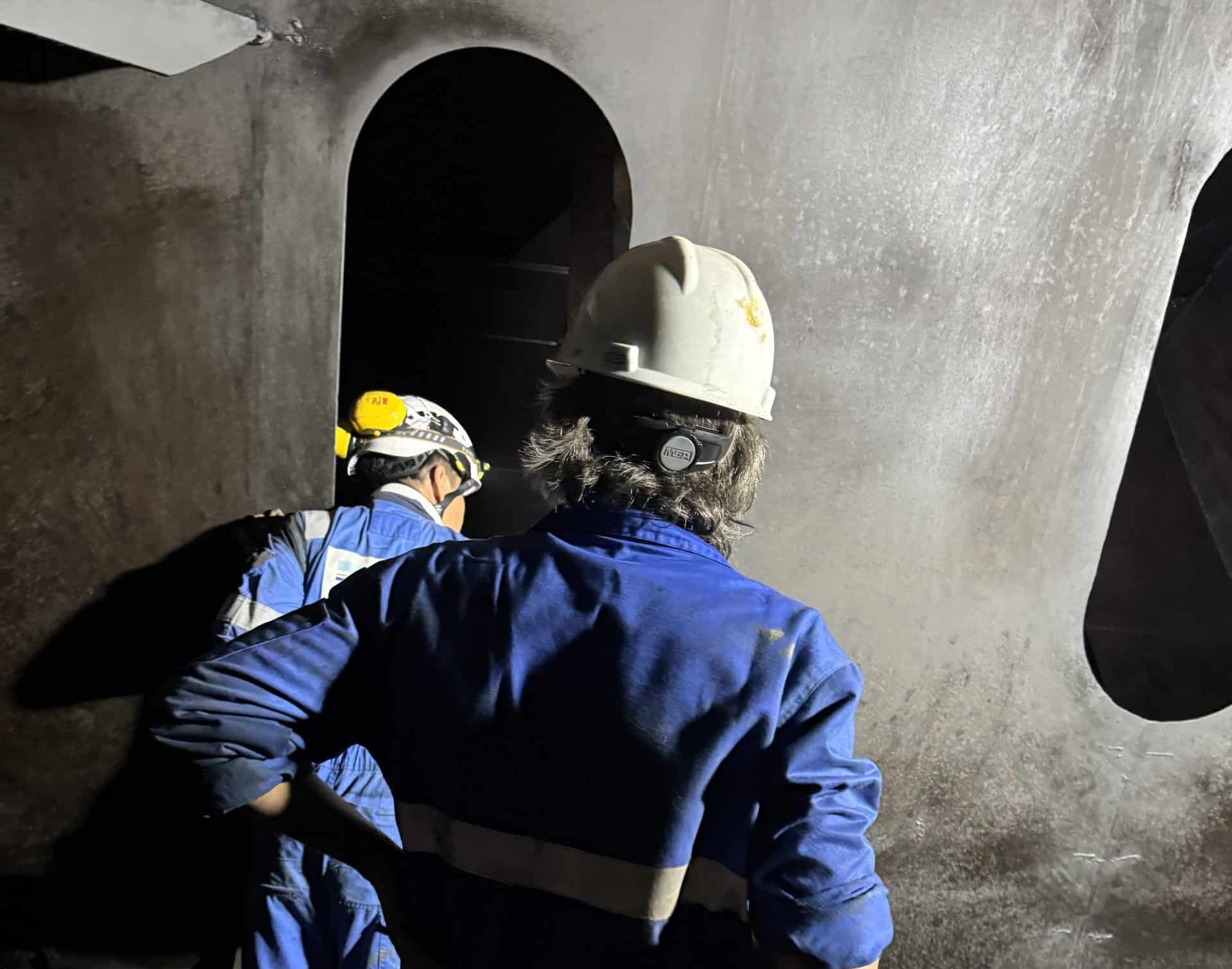 RightShip pre-inspection preparation onboard vessel in Vietnam oil tanks